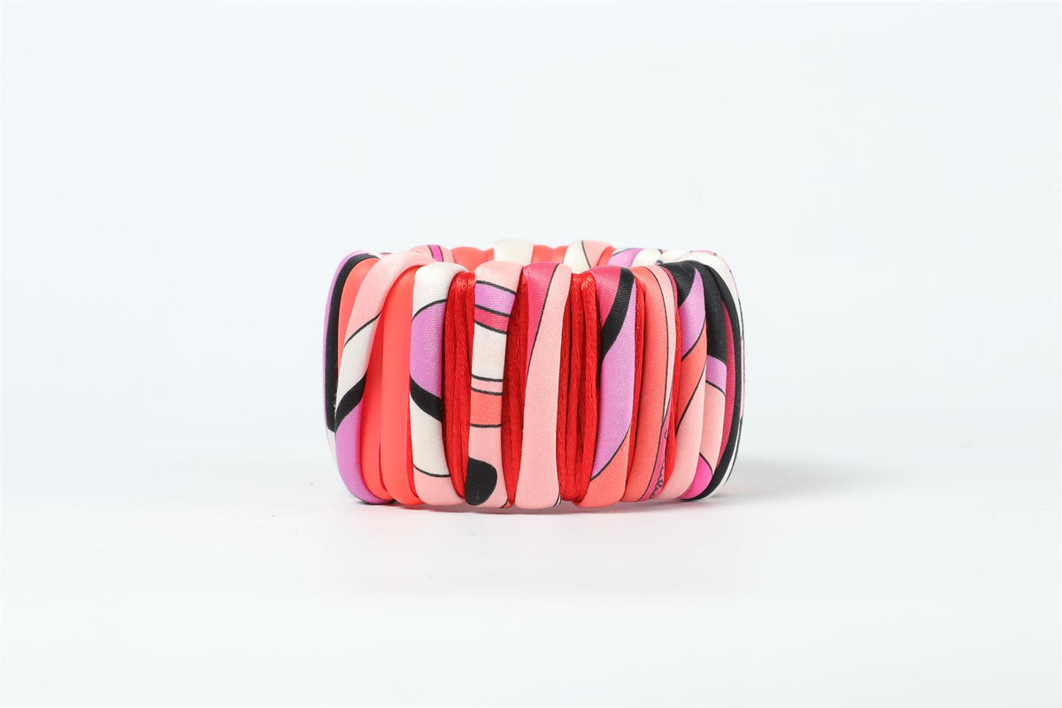 EMILIO PUCCI PINK SILK BANGLE