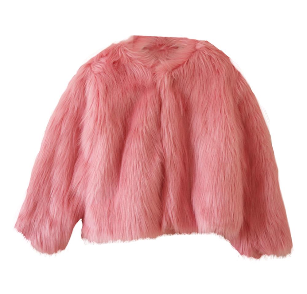 SORCI AND FOFA KIDS GIRLS FAUX FUR JACKET 5 YEARS