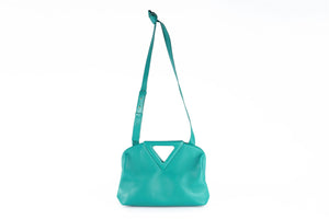 BOTTEGA VENETA TEAL POINT MEDIUM LEATHER TOTE BAG