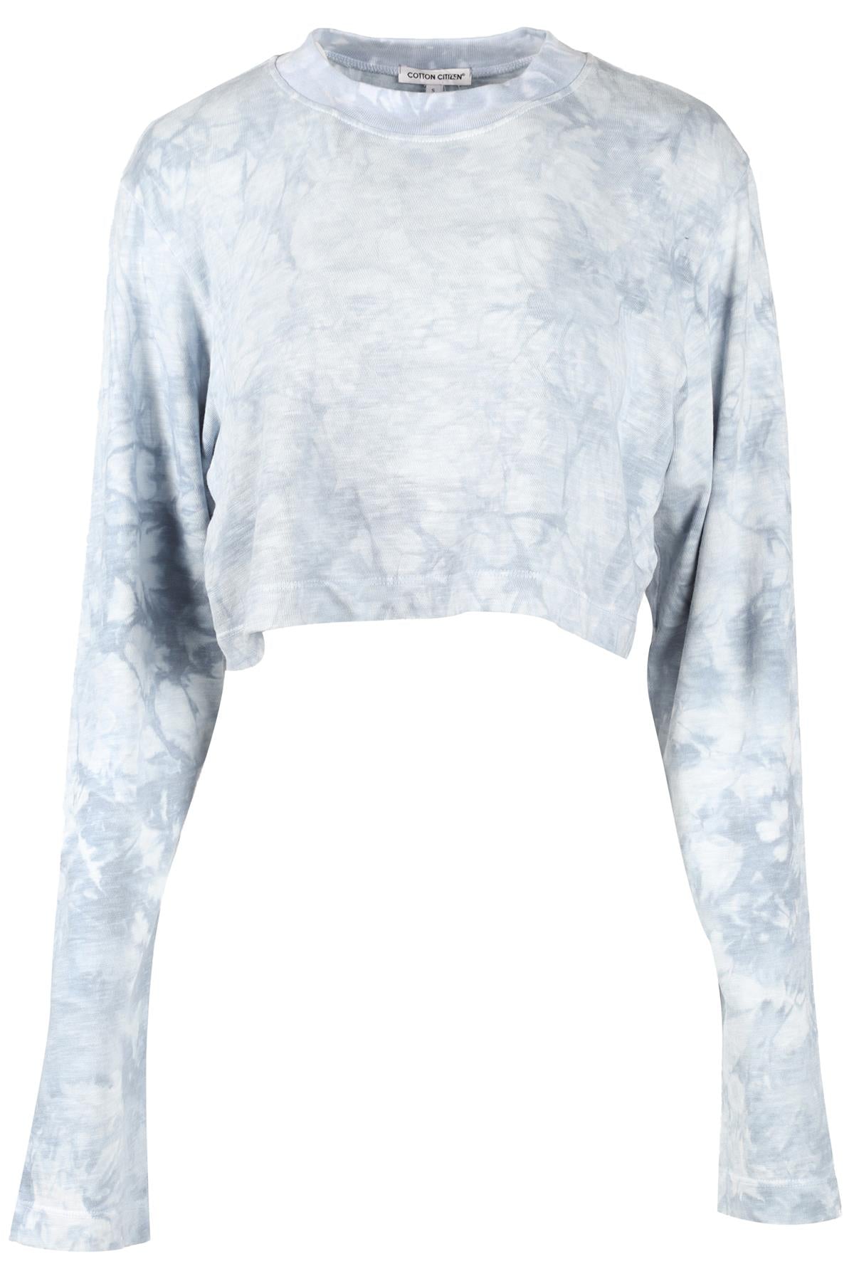 COTTON CITIZEN BLUE CROPPED COTTON TOP SMALL
