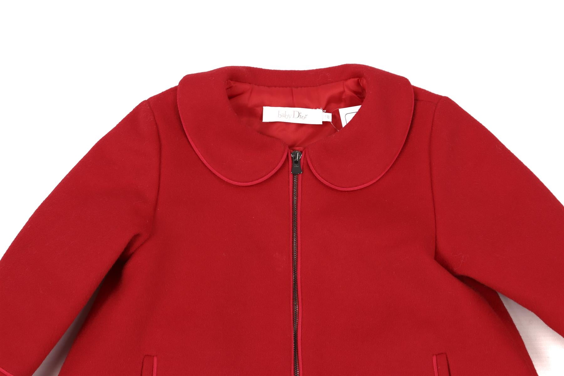 BABY DIOR RED BABY GIRLS COAT 18 MONTHS