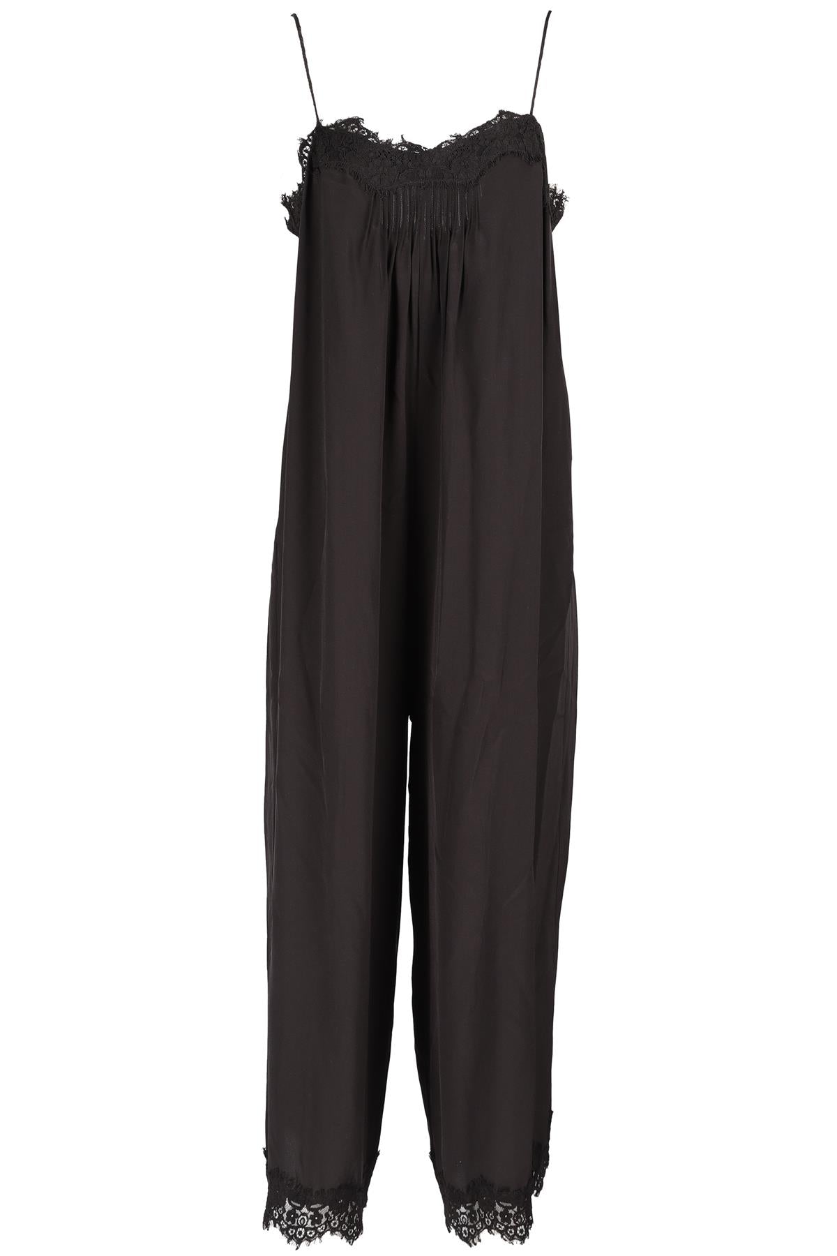 ZIMMERMANN BLACK SILK JUMPSUIT UK 14