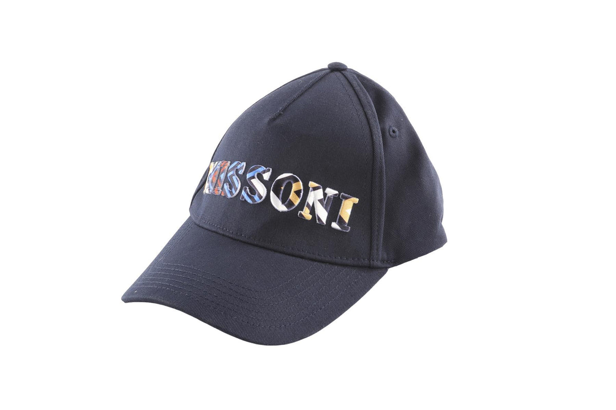 MISSONI NAVY COTTON BASEBALL CAP