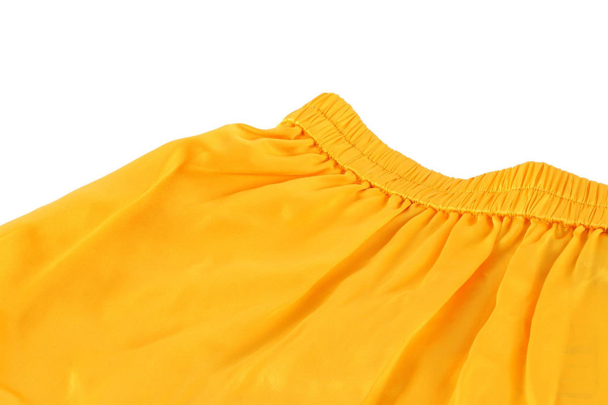 CHRISTOPHER ESBER ORANGE SILK SHORTS UK 8