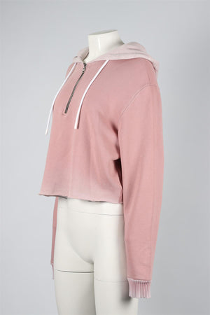 COTTON CITIZEN PINK COTTON HOODIE LARGE