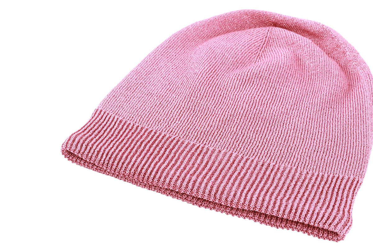 GUCCI PINK GG KNIT BEANIE MEDIUM