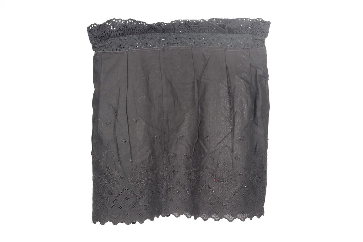 DOLCE AND GABBANA BRODERIE ANGLAISE COTTON MINI SKIRT IT 38 UK 6
