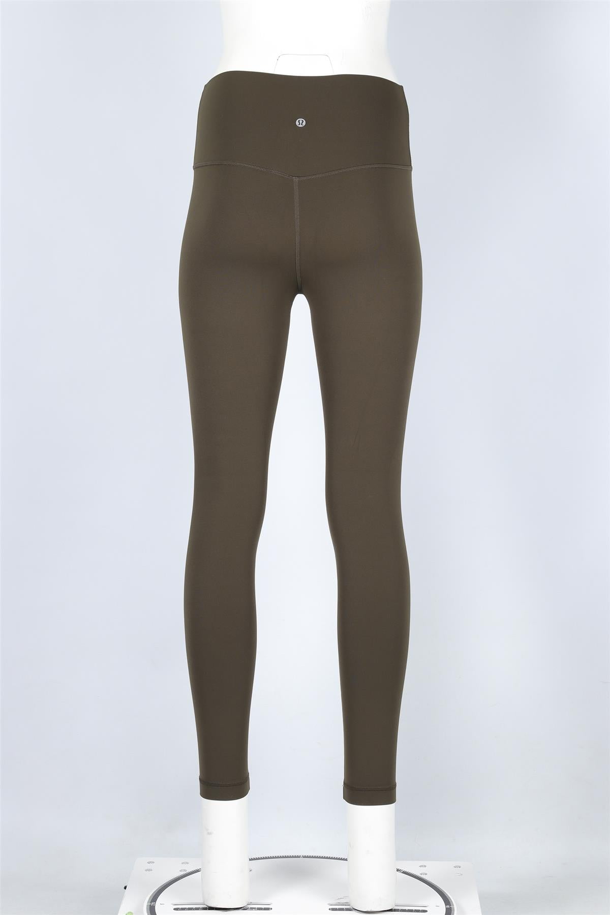LULULEMON KHAKI JERSEY LEGGINGS US 6 UK 10