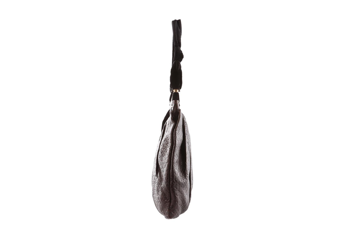 LANVIN BROWN LEATHER SHOULDER BAG