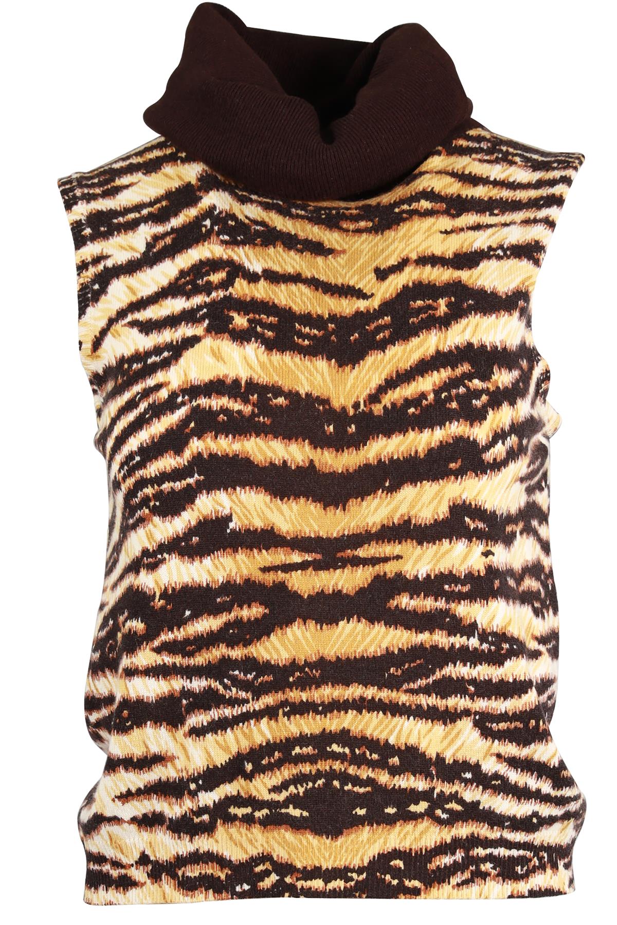 DOLCE & GABBANA BROWN CASHMERE TOP IT 42 UK 10