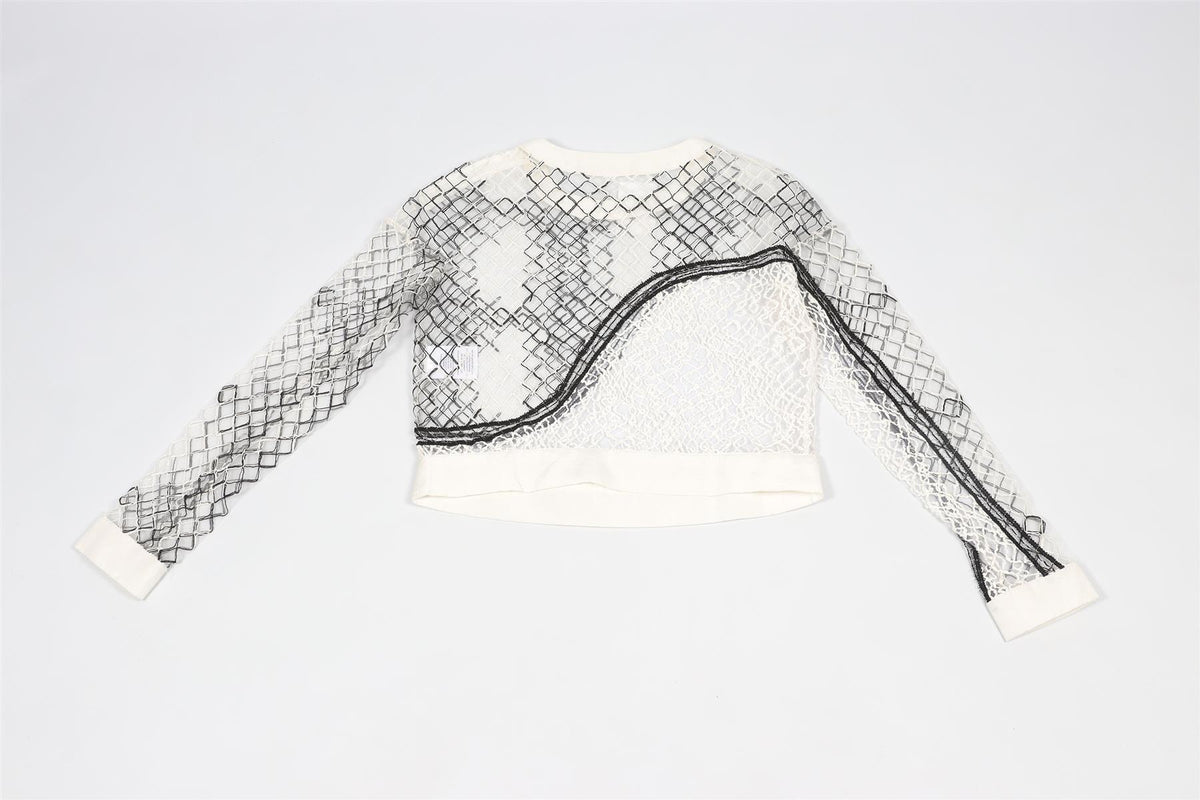 JONATHAN SIMKHAI WHITE COTTON TOP XSMALL