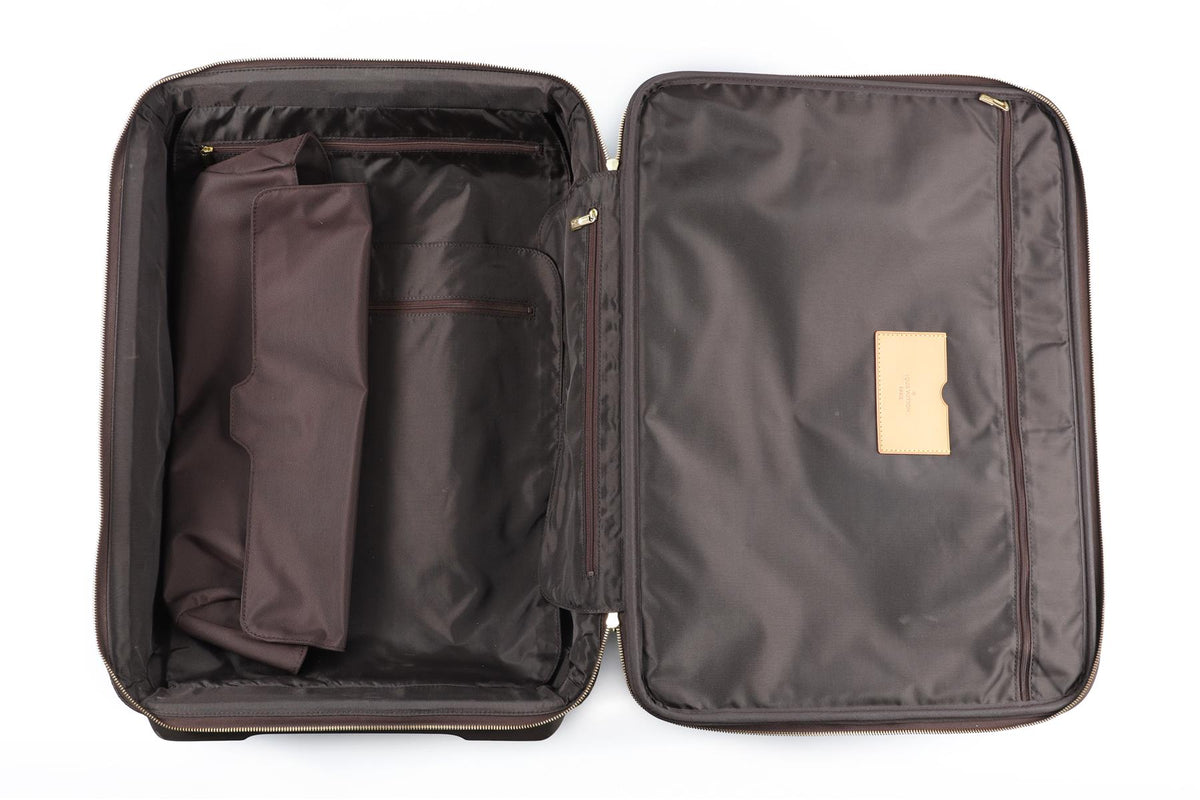 LOUIS VUITTON BROWN 2013 PEGASE LEGERE 55 MONOGRAM COATED CANVAS SUITCASE