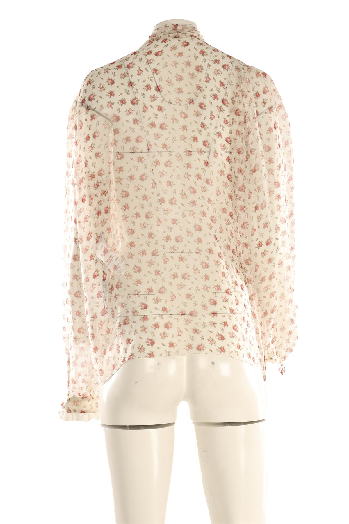DOLCE & GABBANA WHITE SILK TOP IT 42 UK 10