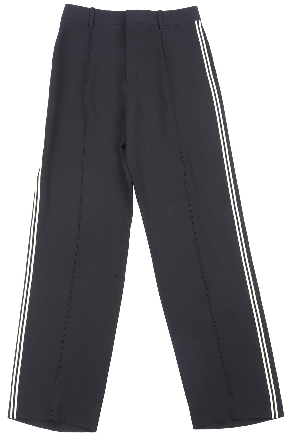 CHLOÉ BLACK CREPE STRAIGHT LEG PANTS FR 36 UK 8