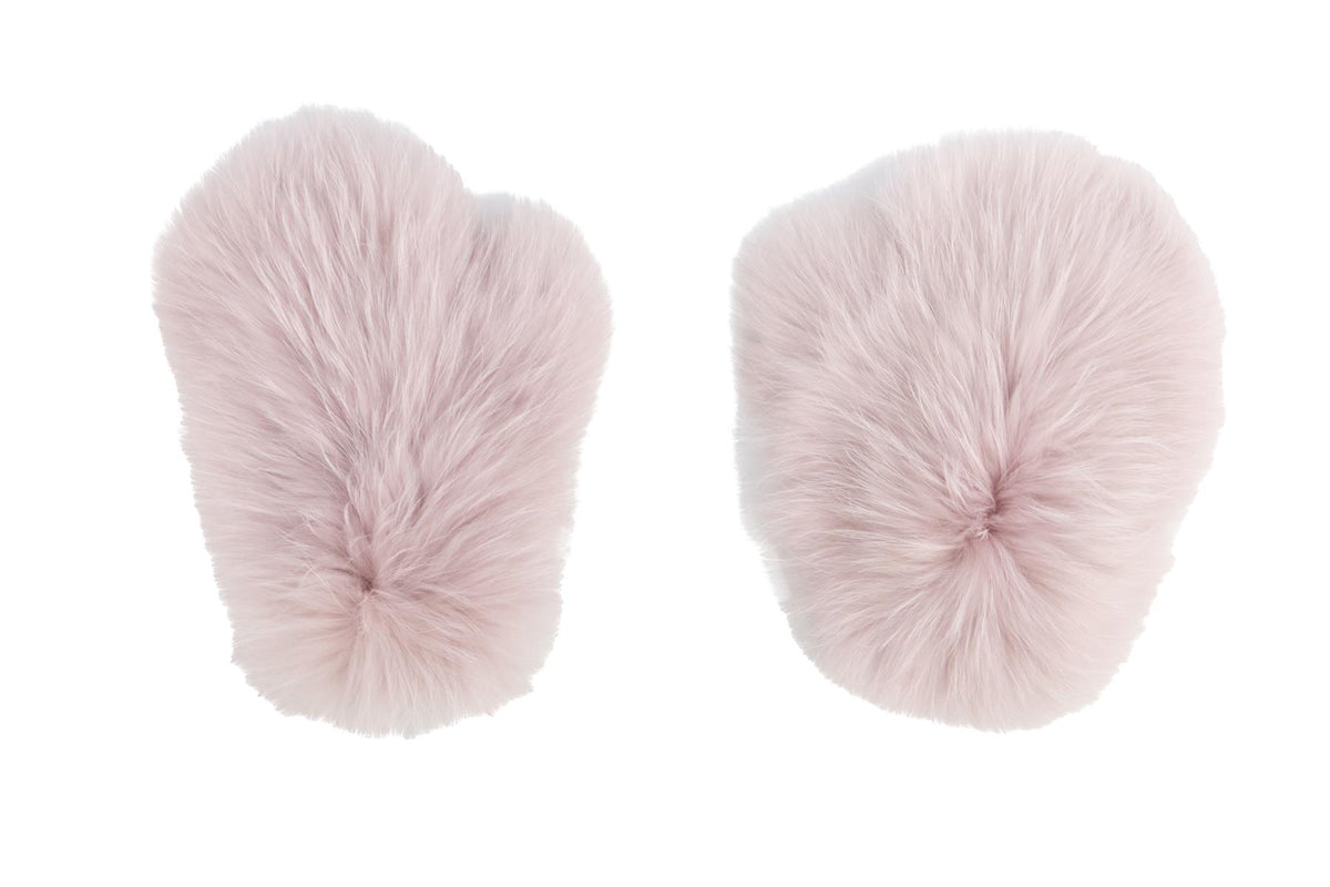 UNBRANDED PINK FOX FUR GLOVES