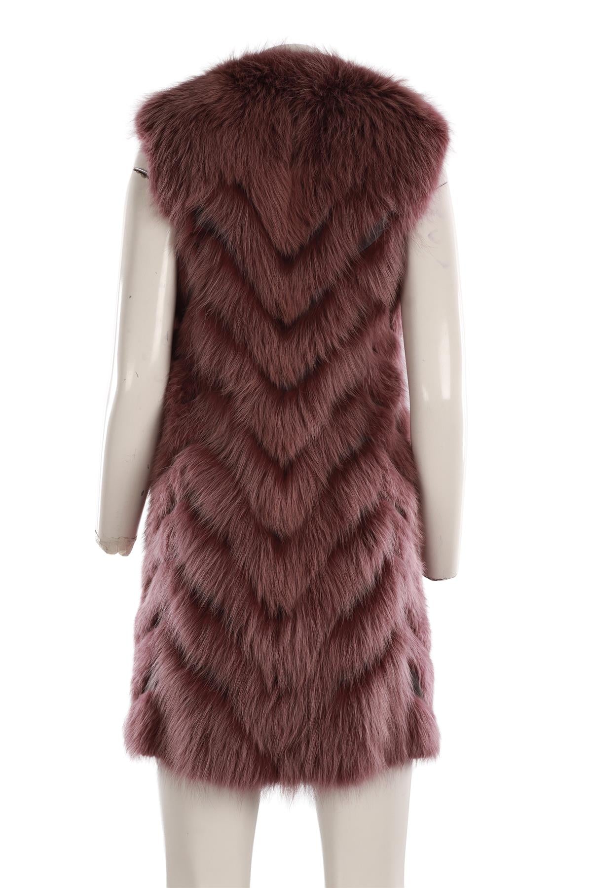 HOCKLEY PINK FUR GILET UK 8