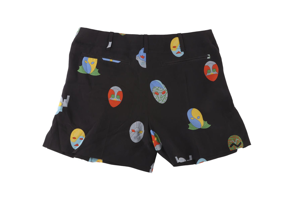 STELLA MCCARTNEY BLACK SILK SHORTS IT 40 UK 8