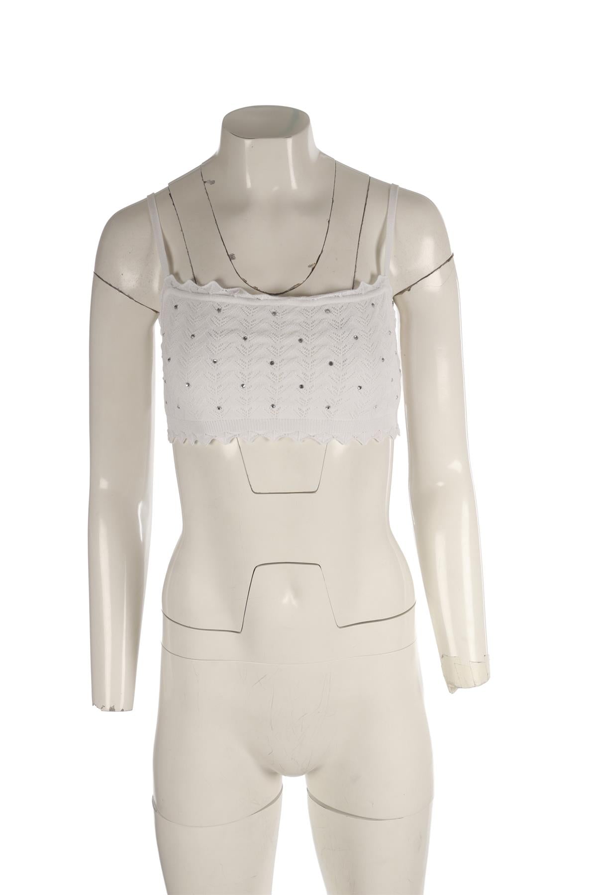 ALESSANDRA RICH CREAM KNIT TOP IT 42 UK 10