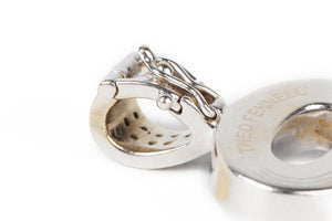THEO FENNELL KEY 18K WHITE GOLD AND DIAMOND PENDANT
