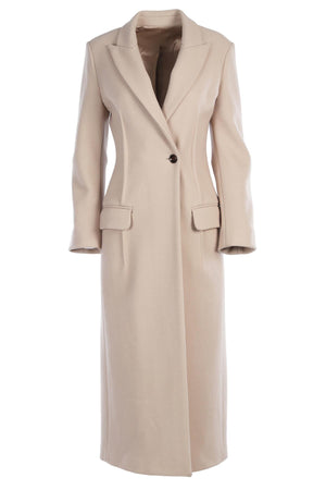 JOSEPH BEIGE WOOL COAT FR 36 UK 8