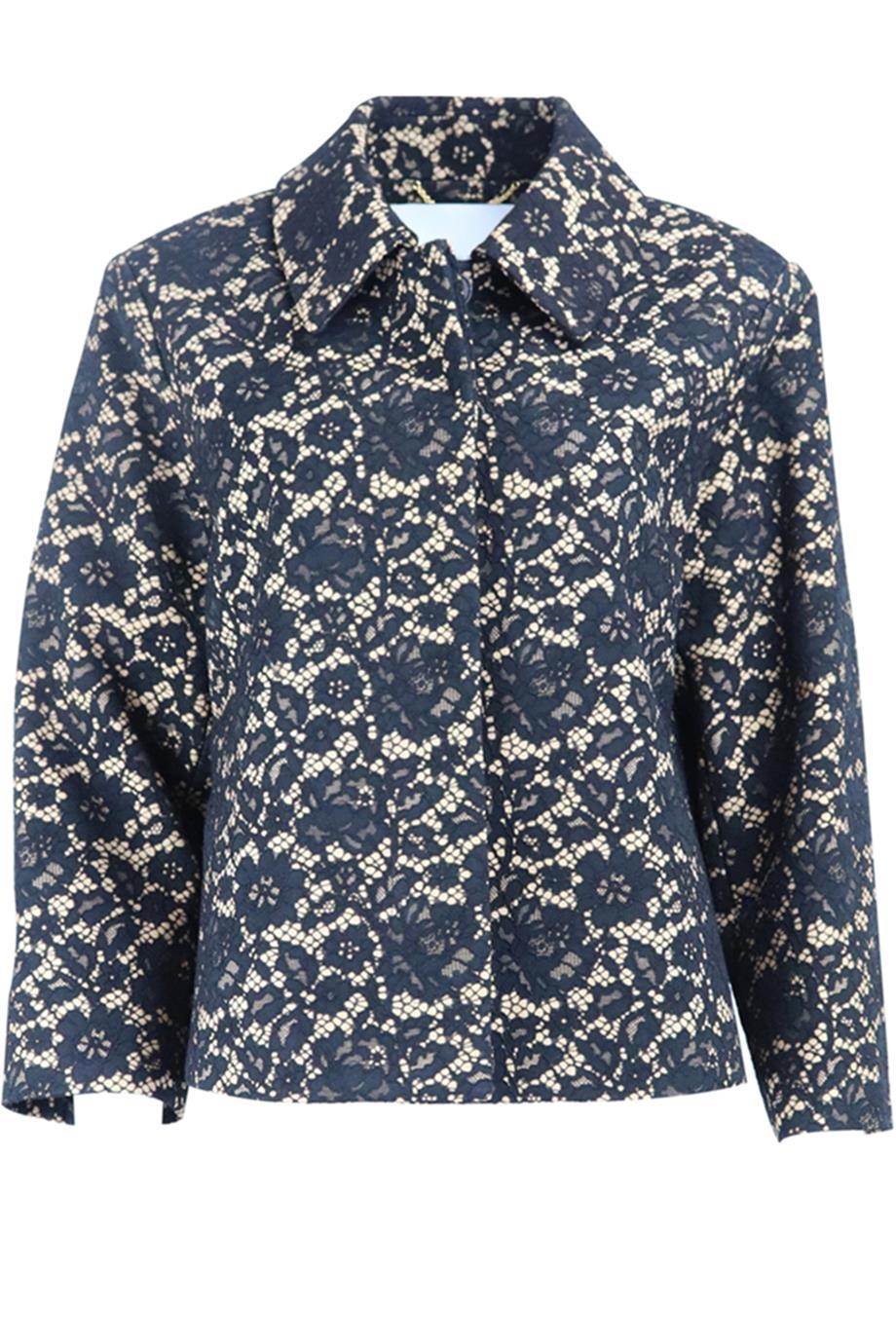 ADAM LIPPES CORDED LACE JACKET LARGE