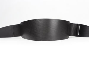 ISABEL MARANT BLACK LEATHER WAIST BELT 66 IN