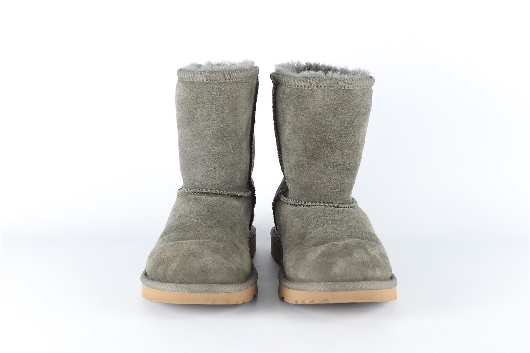 UGG AUSTRALIA GREEN KIDS GIRLS SUEDE BOOTS EU 35 UK 2 US 3