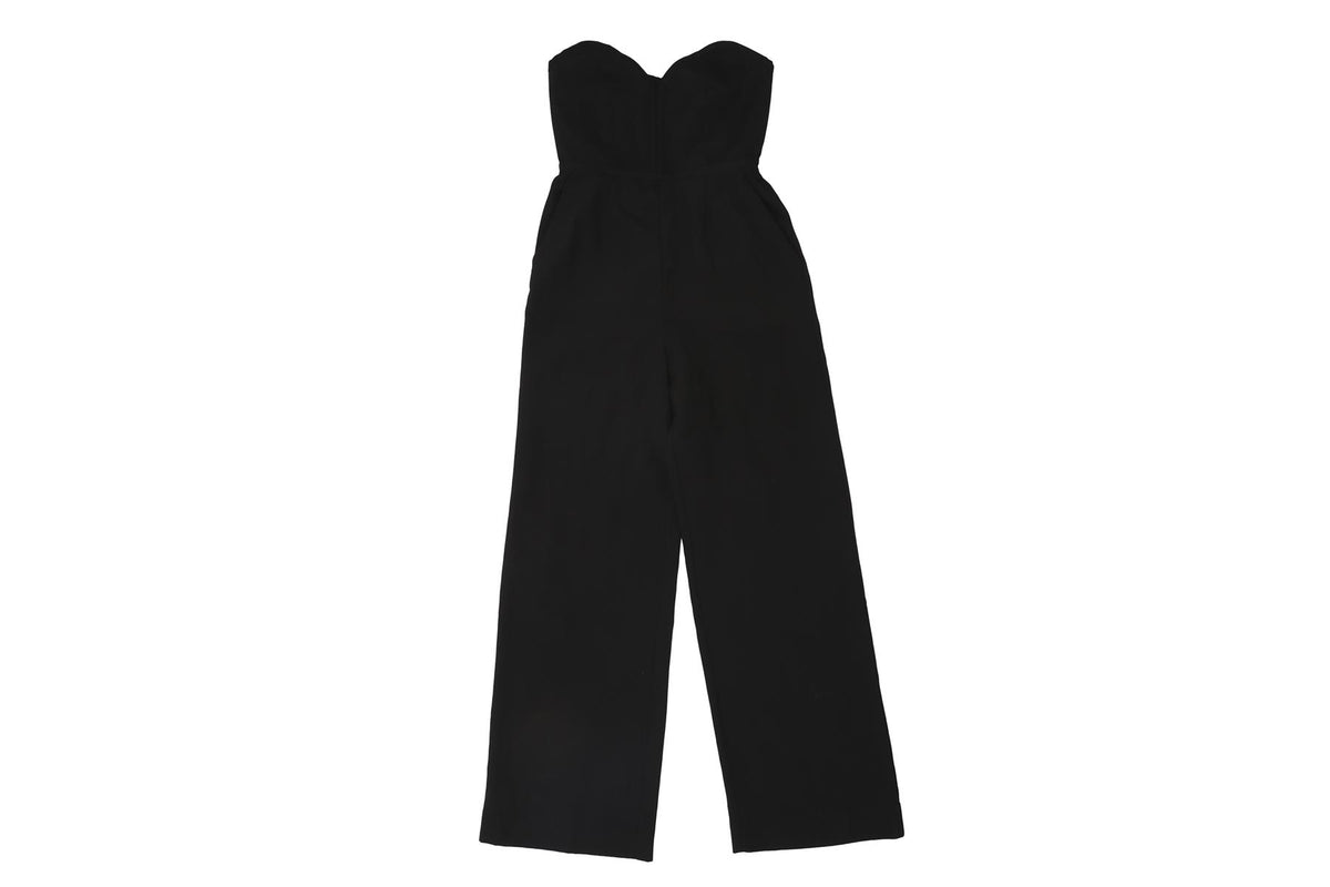 MARA HOFFMAN BLACK TENCEL JUMPSUIT US 0 UK 4