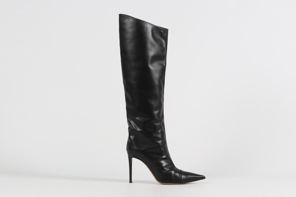 ALEXANDRE VAUTHIER LEATHER KNEE HIGH BOOTS EU 38.5 UK 5.5 US 8.5