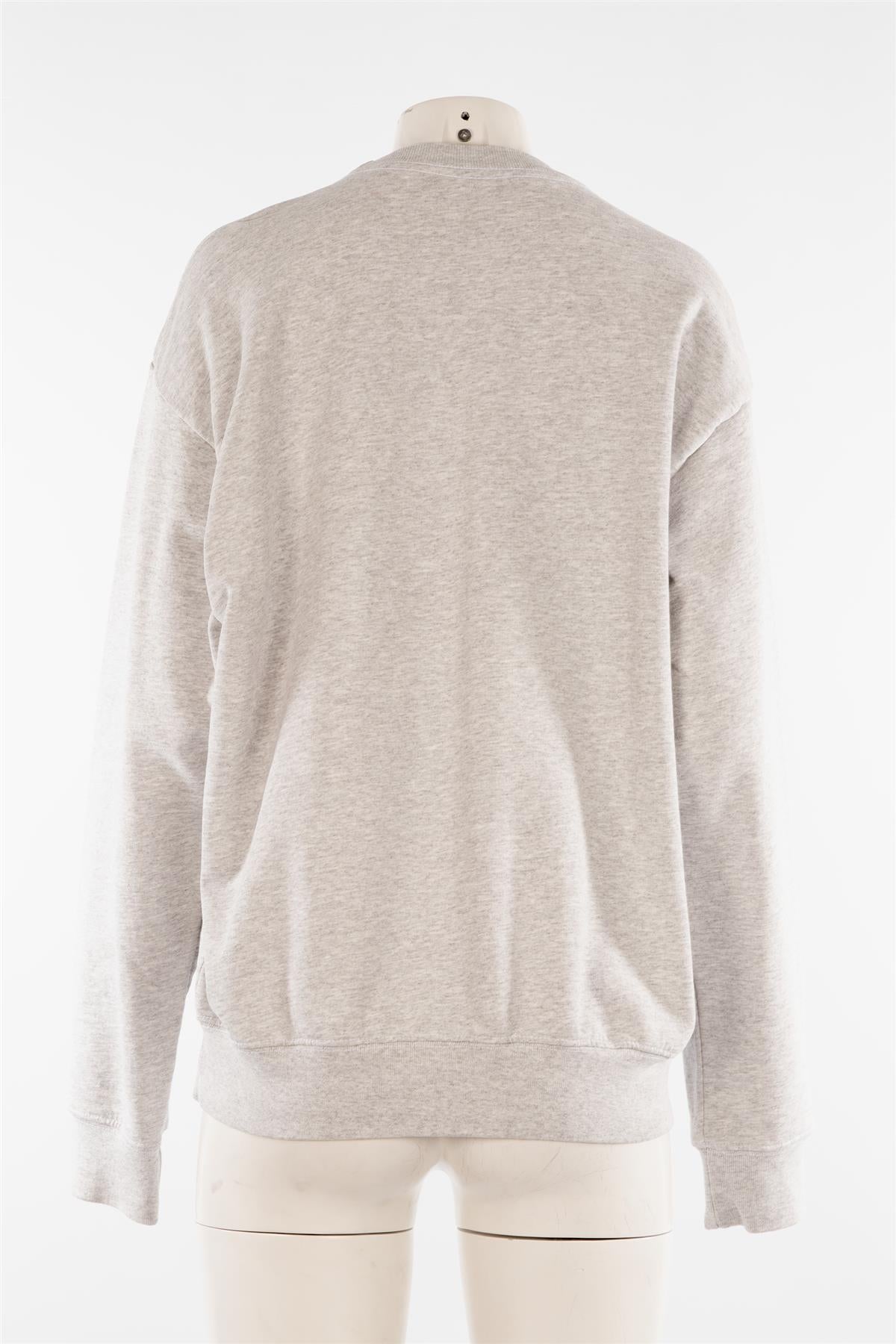 SPORTY & RICH GREY COTTON SWEATSHIRT MEDIUM
