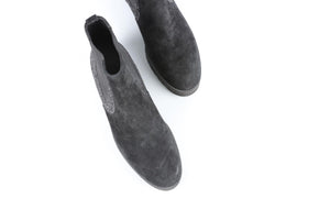 HOGAN BLACK SUEDE ANKLE BOOTS EU 38.5 UK 5.5 US 8.5