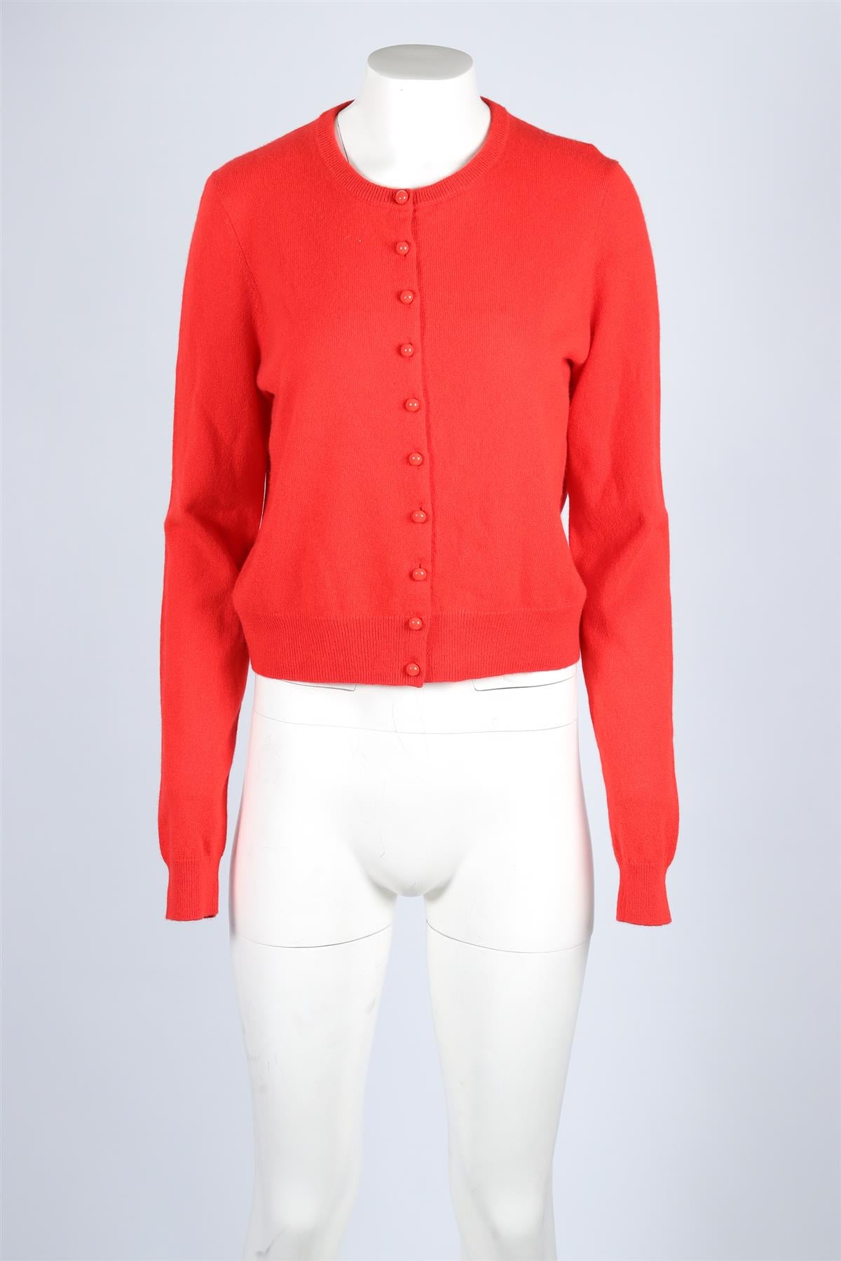 REFORMATION RED CASHMERE CARDIGAN XLARGE