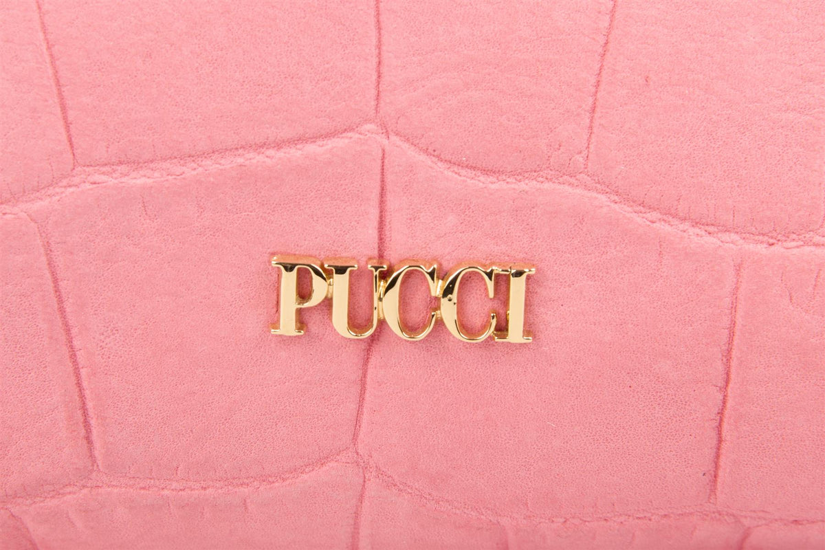 EMILIO PUCCI PINK NUBUCK CLUTCH