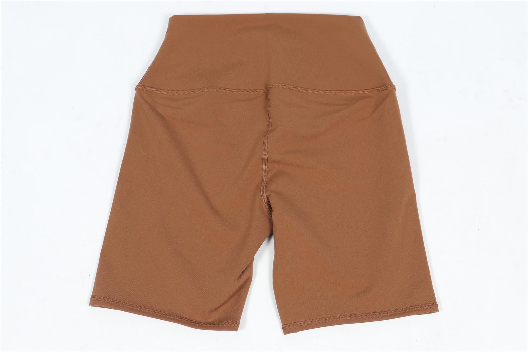 ALO YOGA BROWN JERSEY SHORTS SMALL