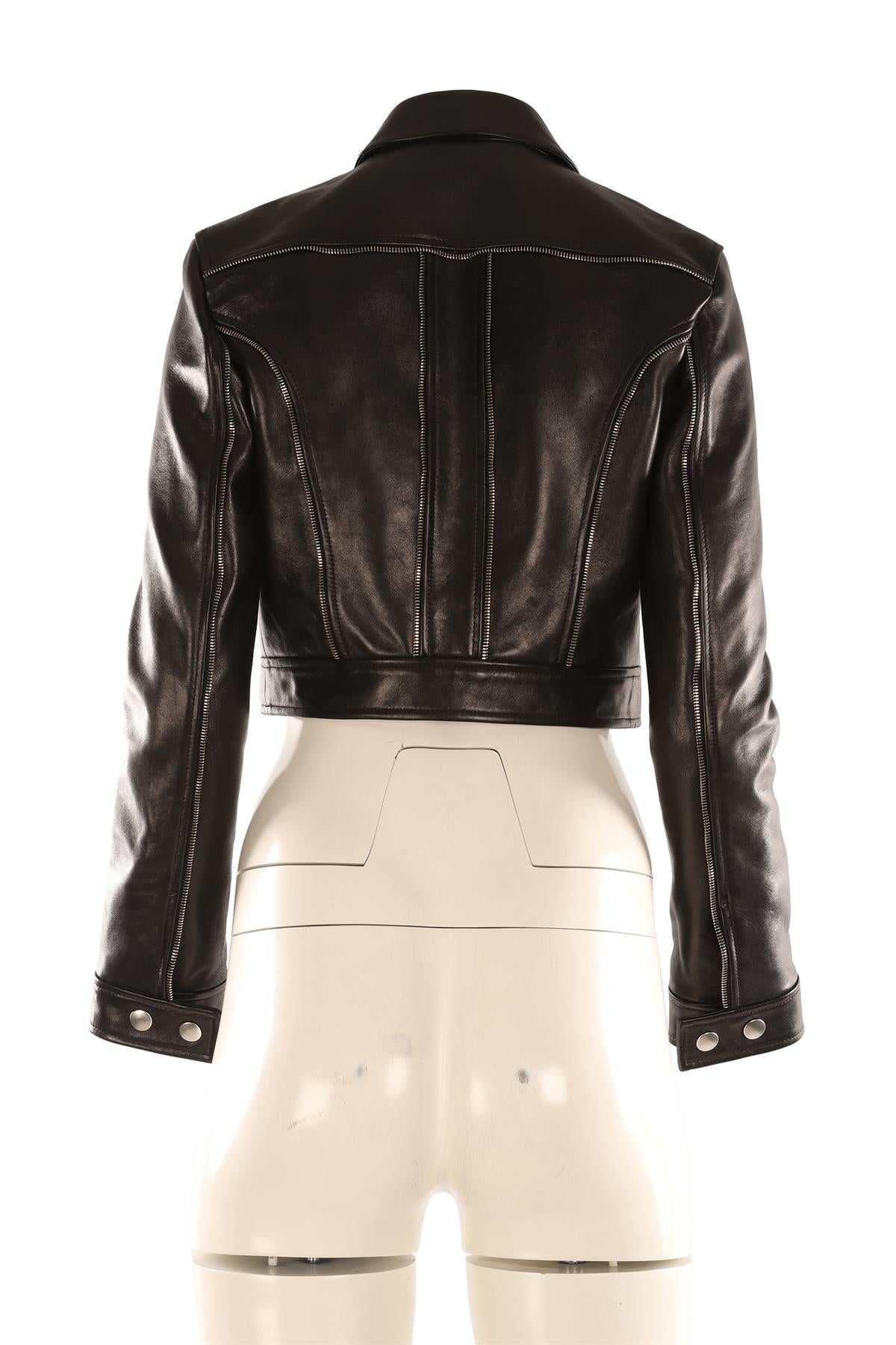 ALEXANDER WANG BLACK LEATHER JACKET SMALL