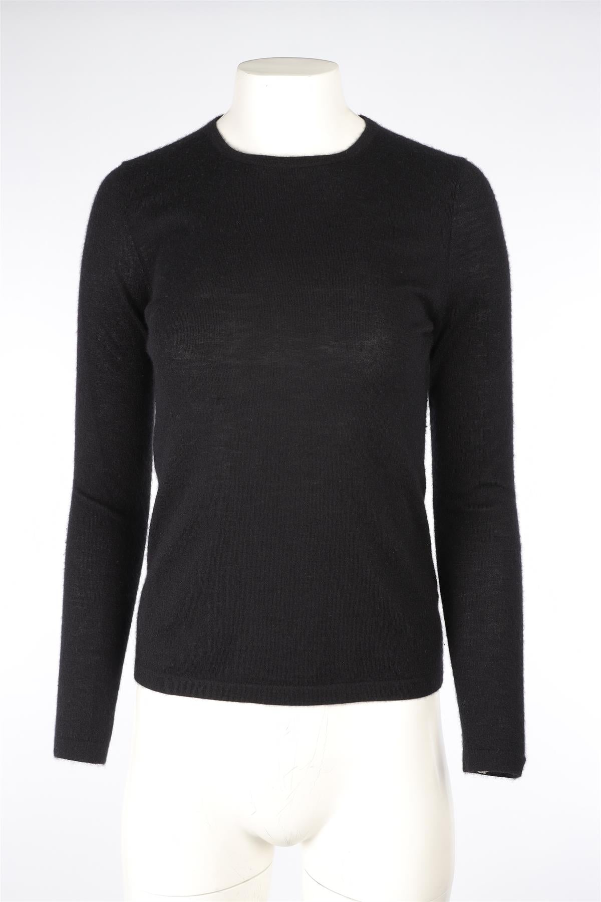 NEIMAN MARCUS BLACK CASHMERE SWEATER SMALL