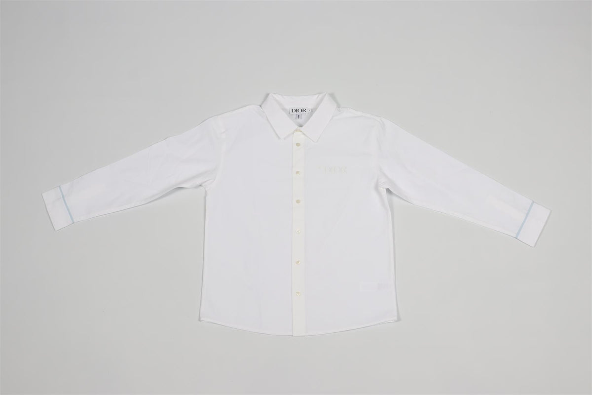 CHRISTIAN DIOR WHITE KIDS BOYS COTTON SHIRT 8 YEARS