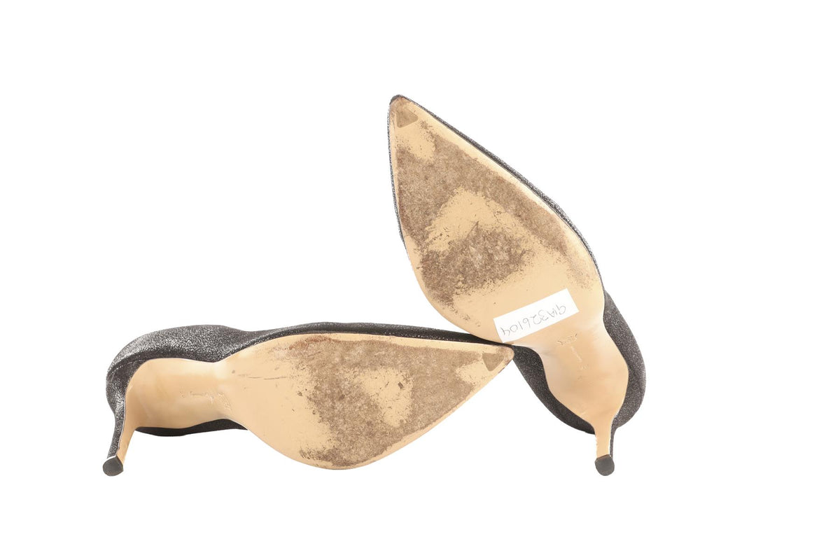 GIANVITO ROSSI BLACK SUEDE PUMPS EU 38 UK 5 US 8