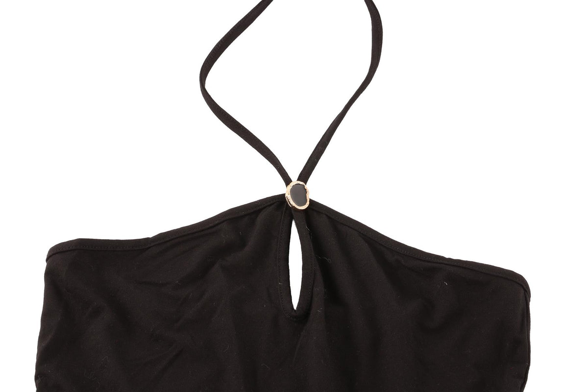 REFORMATION BLACK JERSEY TOP SMALL