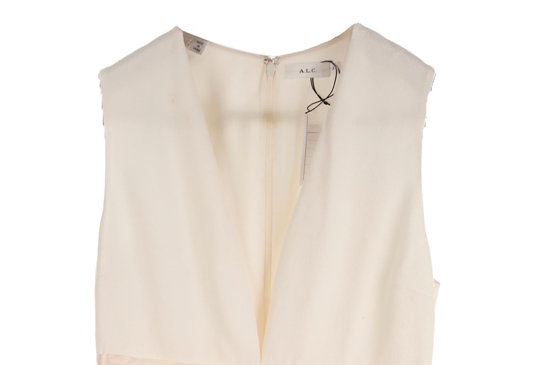 A.L.C. White Crepe Jumpsuit US 2 UK 6