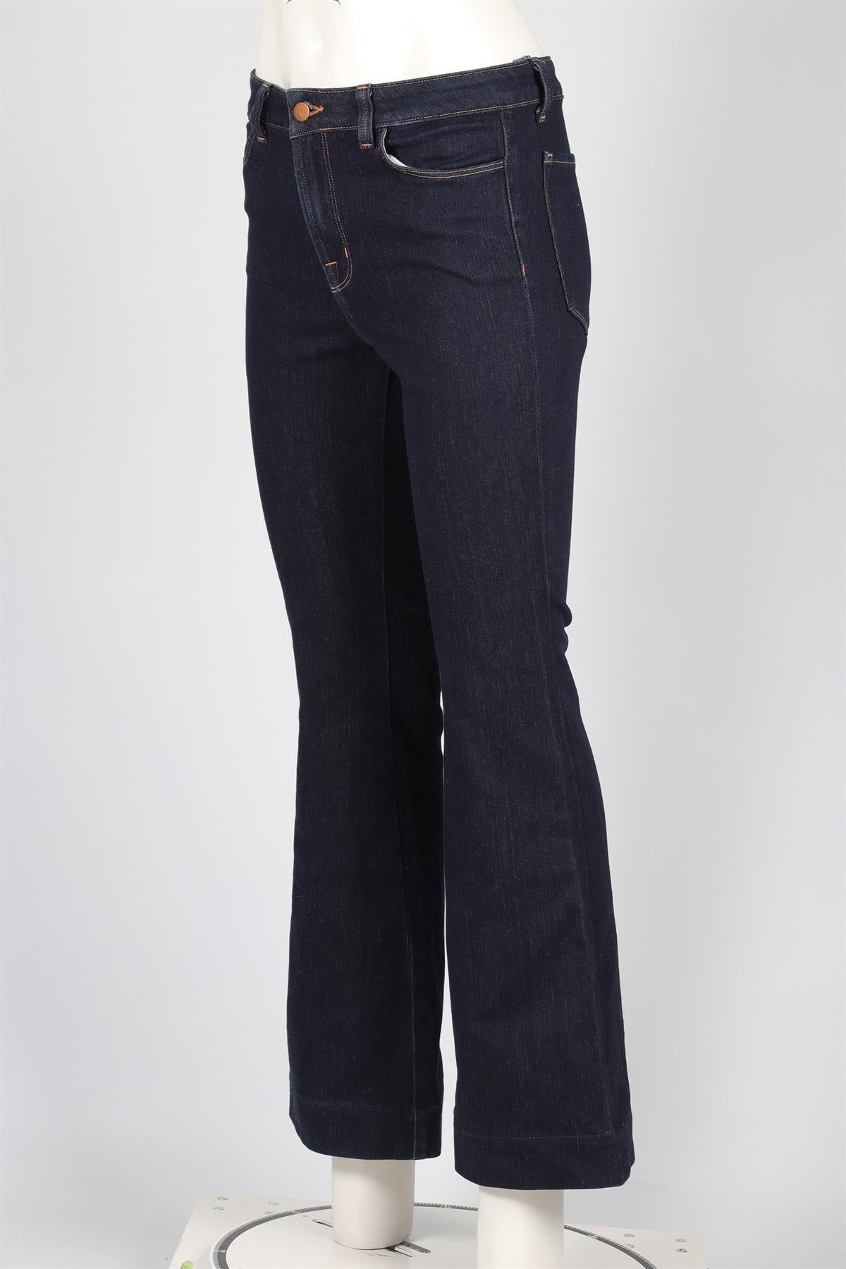 J BRAND BLUE HIGH RISE FLARED JEANS W29 UK 10-12