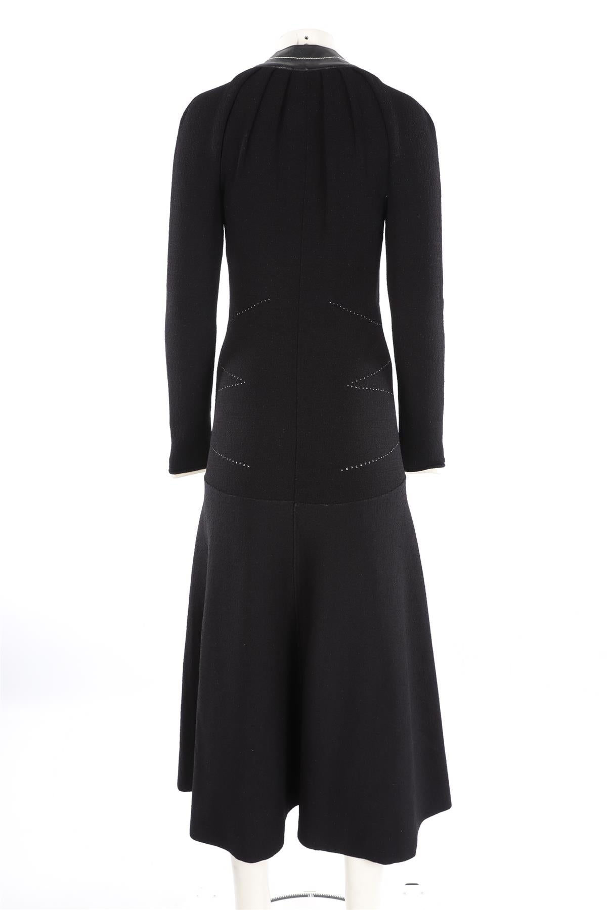 PROENZA SCHOULER BLACK KNIT MAXI DRESS LARGE