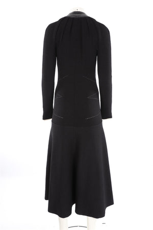 PROENZA SCHOULER BLACK KNIT MAXI DRESS LARGE