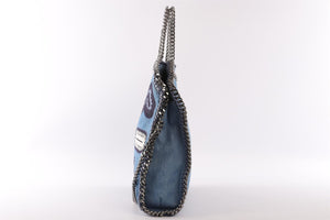 STELLA MCCARTNEY BLUE FALABELLA DENIM SHOULDER BAG