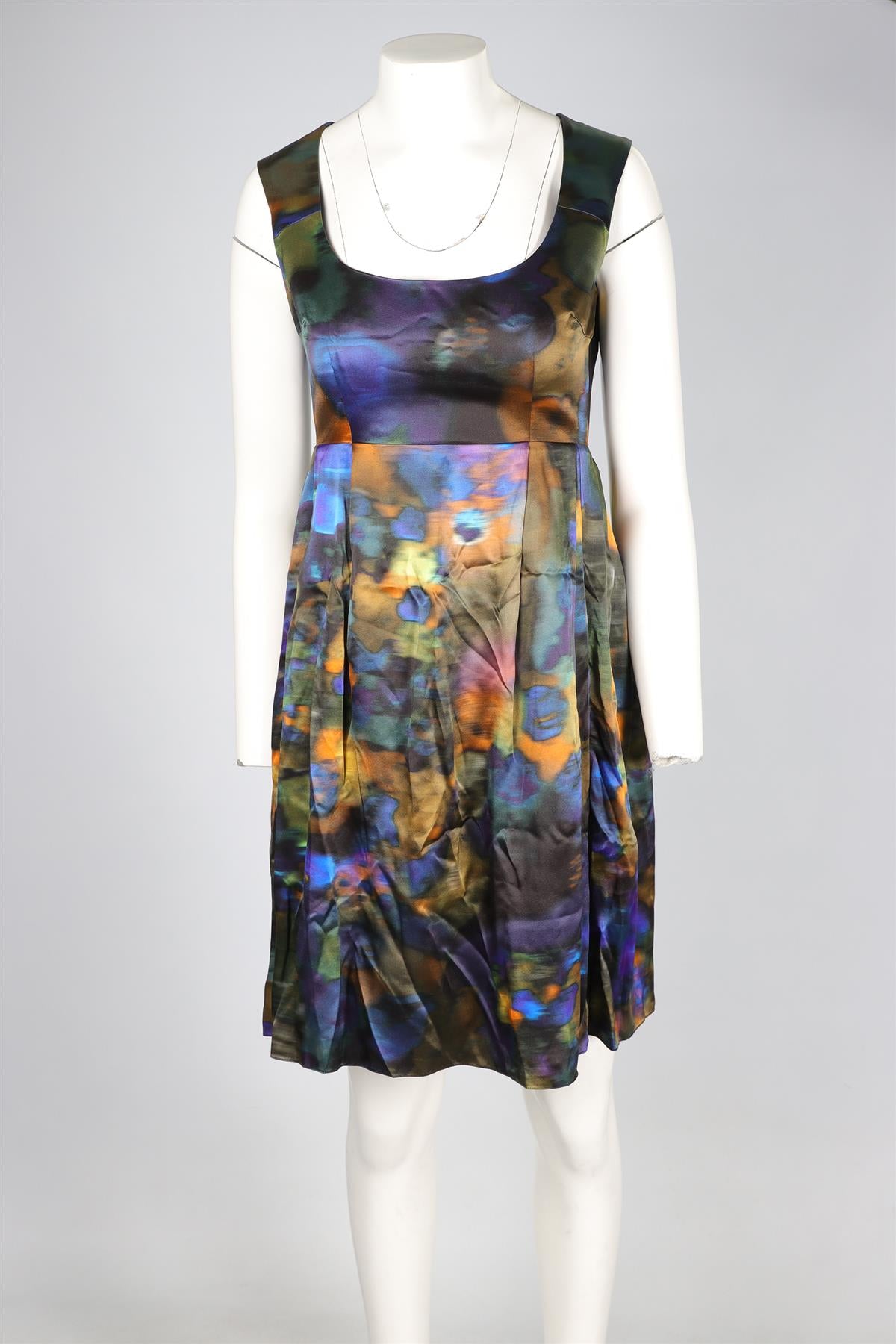 ERDEM MULTI SILK MINI DRESS UK 8