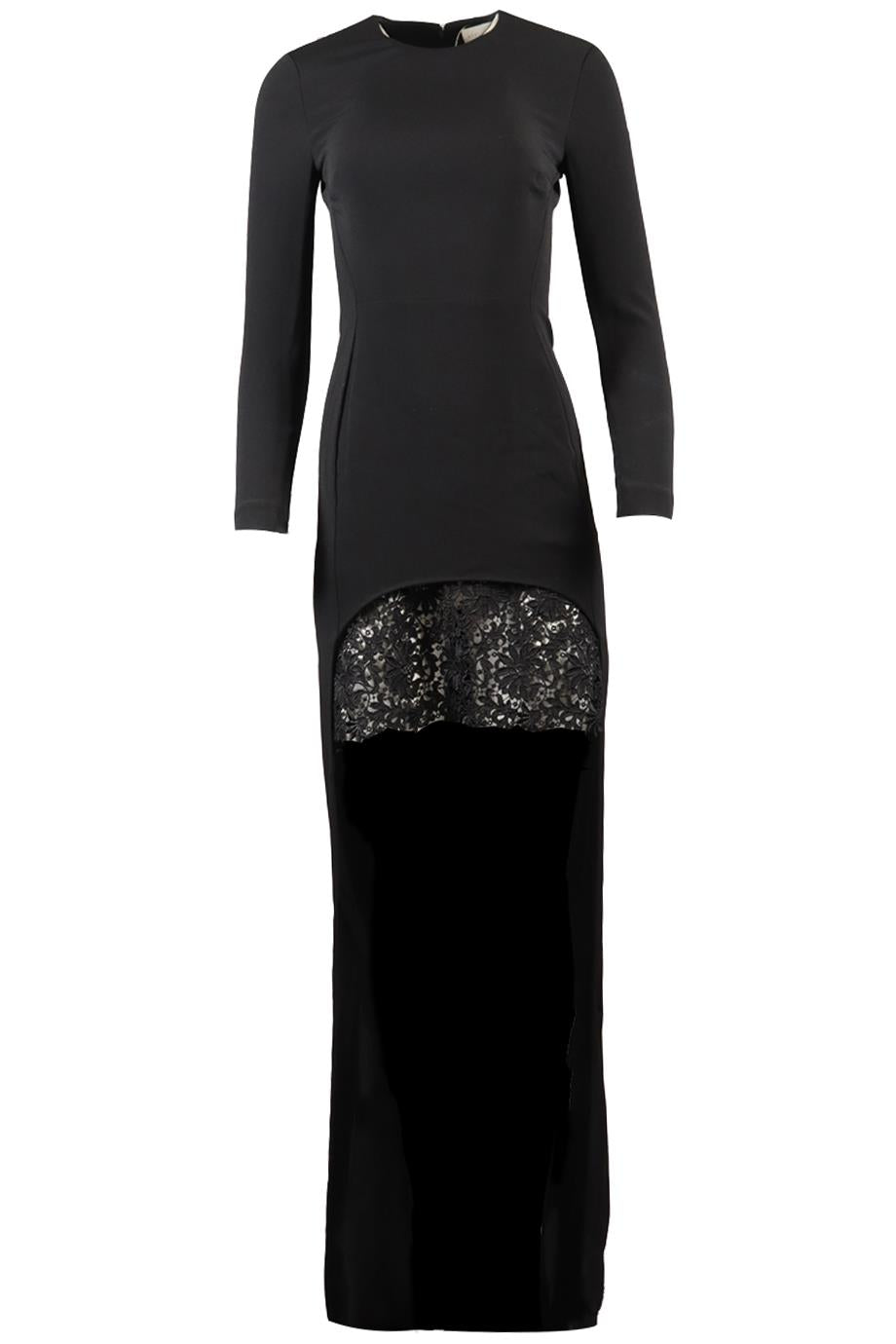 STELLA MCCARTNEY LACE AND CREPE MAXI DRESS IT 40 UK 8