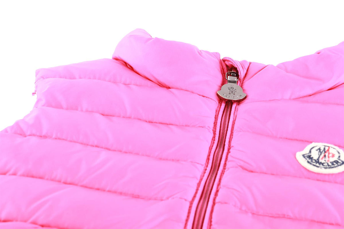 MONCLER PINK KIDS GIRLS GILET 2 YEARS
