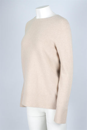 THE ROW BEIGE CASHMERE SWEATER XSMALL