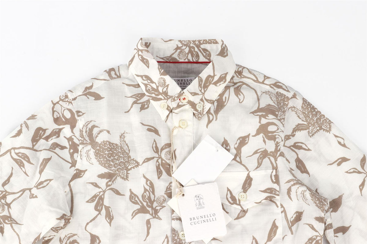 BRUNELLO CUCINELLI WHITE KIDS BOYS SHIRT 6 YEARS