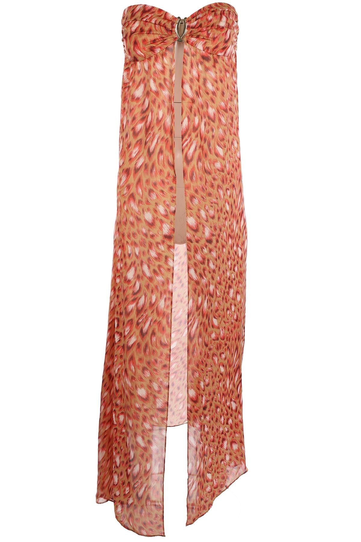 MELISSA ODABASH MULTI SILK KAFTAN SMALL